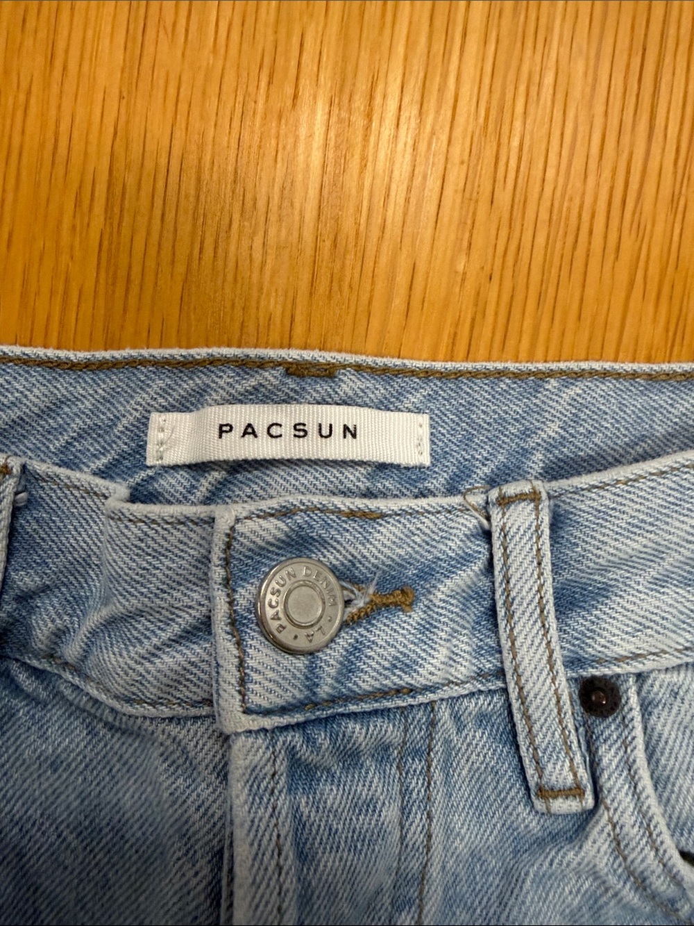 PacSun High Rise Straight Button Fly Jean - Picture 4 of 13